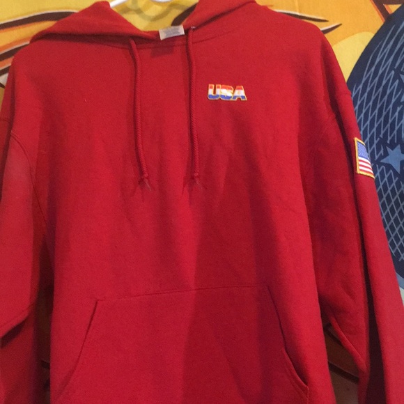 Red USA sweatshirt MM - Picture 4 of 5